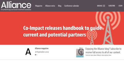 Co-Impact releases Handbook to guide current and potential partners