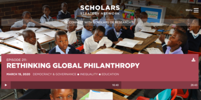 Rethinking Global Philanthropy