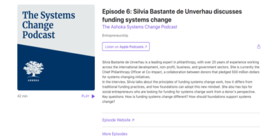 Silvia Bastante de Unverhau Discusses Funding Systems Change