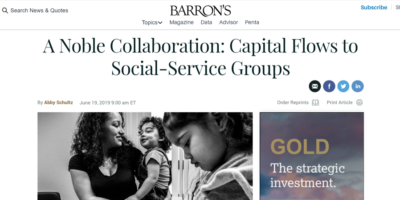 A Noble Collaboration: Capital Flows to Social-Service Groups