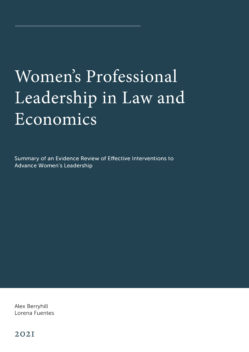 Women’s Professional Leadership in Law and Economics