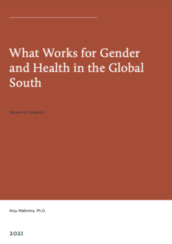 What Works For Gender and Health in the Global South
