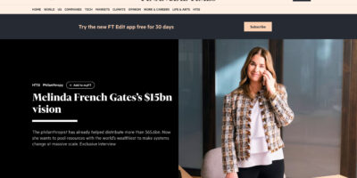 Melinda French Gates’s $15bn vision