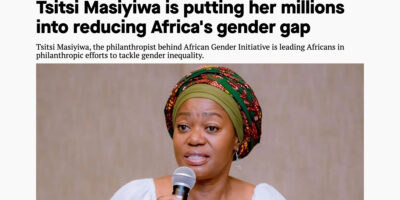 Tsitsi Masiyiwa is putting her millions into reducing Africa’s gender gap