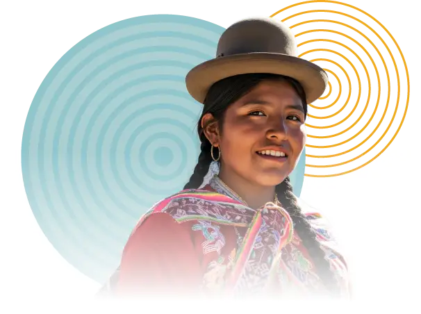 Portrait of a smiling woman wearing a traditional clothing | Co-Impact.