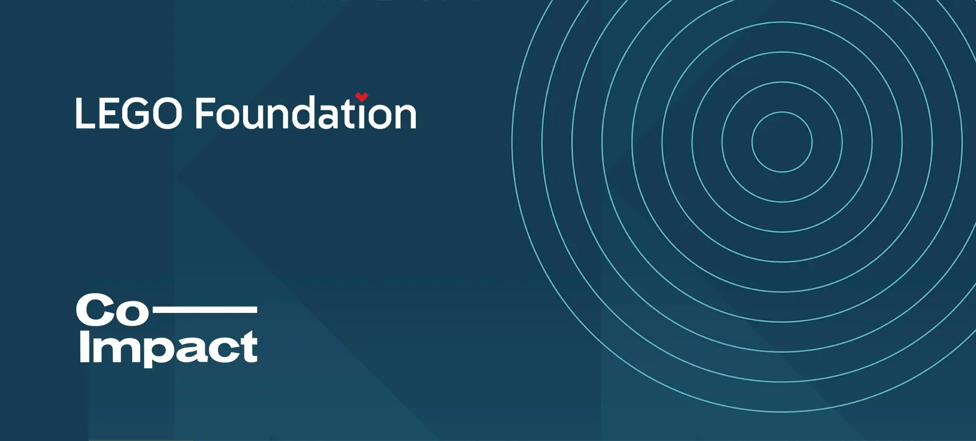 Banner featuring the logos of LEGO Foundation and Co-Impact.