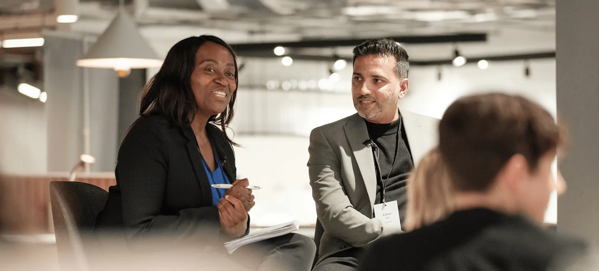 A conversation at a co-hosted WIRED event in London, held as SXSW brought tech leaders to the city. Photo by Fernando Braz