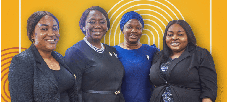 Cover of Co-Impact’s report, Women’s Leadership in Law in Nigeria.