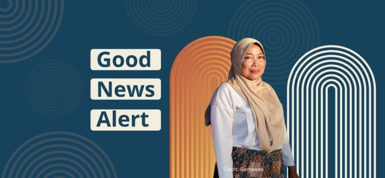 Header celebrating good news from program partners. Photo by Gemawan